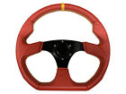RED BLACK D1 350mm AFTERMARKET SPORTS STEERING WHEEL for VAUXHALL