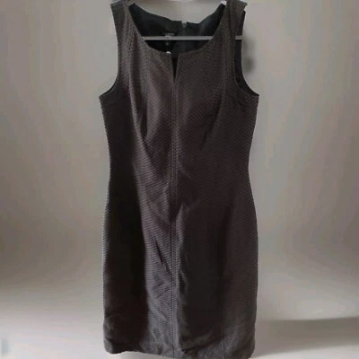 New TALBOTS Dark Brown Sleeveless Dress Firm Fit Women's Size 4 - Image 1 of 3