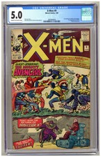 X-Men #9 (CGC 5.0) 1st meeting of X-Men and Avengers; 1st app. Lucifer B280