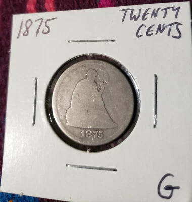 1875-P Liberty Seated Twenty Cent piece - Image 1 of 2