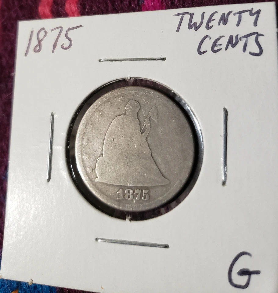 1875-P Liberty Seated Twenty Cent piece - Image 1 of 2