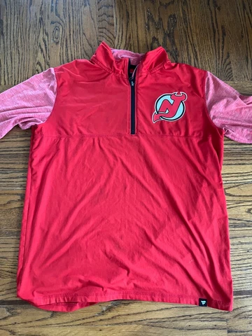 New Jersey Devils Athletic Quarterzip, Large, Fanatics branded Cover