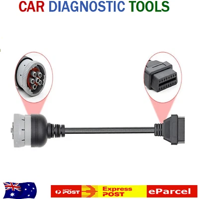 Cable adaptador herramienta diagnóstico coche OBD2 6 pines hembra a 16 pines diésel... Foto 1 de 4