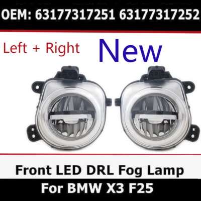 Nuevo faro antiniebla LED LH y RH para BMW X3 X4 X5 X6 2011-2019 7317251.7317252 OEM Foto 1 de 4