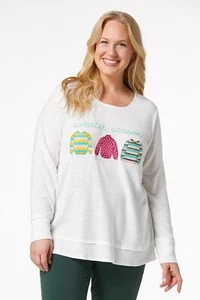 Suéter Cato Talla 18 20 Parches Temporada Suéter Ligero Marfil - Imagen 1 de 7