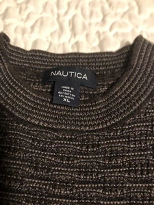 NAUTICA Men's Crew Neck Sweater (Brown) Sz XL - Cotton Modal Blend - EUC - Picture 1 of 5