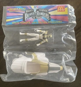 1995 McDonalds Mighty Morphin Power Rangers White Ranger w/Falcon Ninjazord! -13 - Picture 1 of 2