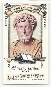 2010 Allen & Ginter Mini Wordsmiths Marcus Aurelius WGWS11