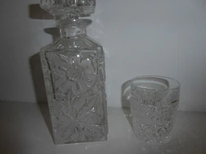 Böhmisches  Kristallglas Whisky Gläser  210 ml Set  6 Stück mit Karaffe - Bild 1 von 11