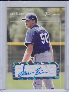 SAM RUNION 2007  JUST ROOKIES AUTO
