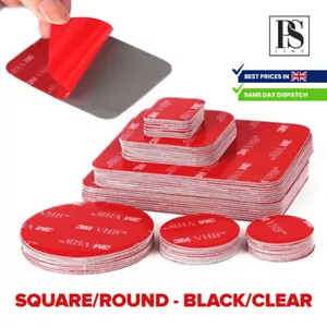 3M DOPPELSEITIGE PADS stark schwer VHB Kleber Befestigungsband rund quadratisch UK - Bild 1 von 10