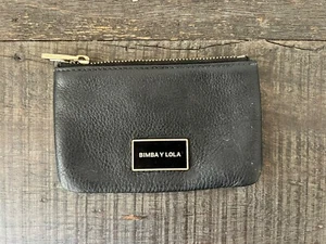 Cartera monedero de cuero Bimba Y Lola de cuero negra - Imagen 1 de 8