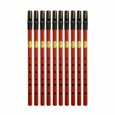 Feadog красный D свистки, черный верх - коробка из 10 - Изображение 1 из 3