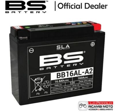 BATTERIA BS BATTERY A GEL YB16AL-A2  SIGILLATA DUCATI 916 SP 1994 1995 1996 Foto 1 de 2