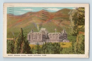 1952 Fairmont Banff Springs Hotel National Park Alberta Canada Scottish Baronial - Imagen 1 de 2