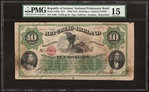 IRELAND REPUBLIC 10 Dollars 1866-67 P:S102r FINE (15 PMG) - Picture 1 of 2