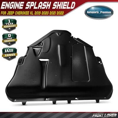 Protector contra salpicaduras de motor inferior delantero para Jeep Cherokee KL 2019 2020 2021 2022 TRACCIÓN DELANTERA Foto 1 de 4