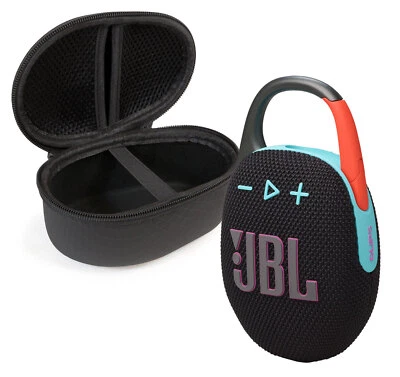 JBL Clip 5 Bluetooth Speaker and divvi! Protective Case Bundle - Black Orange - Image 1 of 4