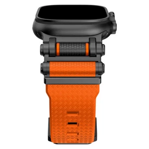 Metalowy + silikonowy pasek pasek do Apple Watch Series 10 9 8 7 6 5 4 3 iwatch Ultra - Zdjęcie 1 z 22