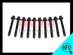 Fit Mitsubishi 4G63 4G64 4G69 Engine Cylinder Head Bolt Set new bolts kit 4G63-T - Foto 1 di 1