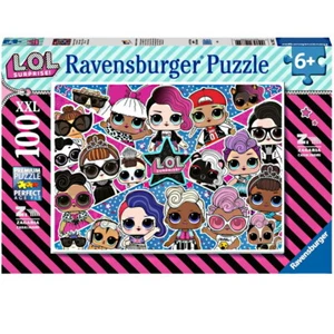 PUZZLE LOL SURPRISE 100 PZ XXL + 6 ANNI PER BAMBINI RAVENSBURGER - Foto 1 di 2