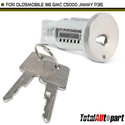 Cilindro de bloqueo de encendido Zamak5 con 2 llaves para Olds 98 GMC C5000 Jimmy P35 Buick Foto 1 de 4