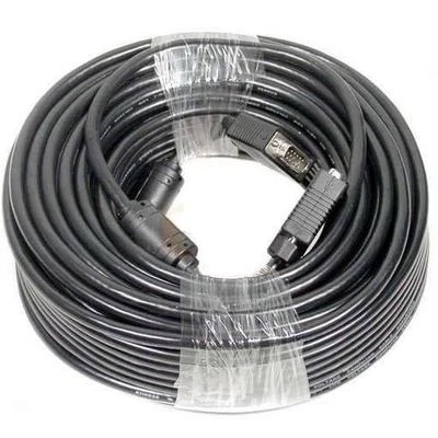 15 PIN Black SVGA SUPER VGA Monitor M/M Male To Male Cable CORD FOR PC TV Black - Image 1 of 2