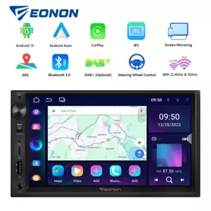 Android Auto 13 7" Car Play Radio Stereo WiFi 2 DIN GPS Navi Head Unit Bluetooth - Picture 1 of 21