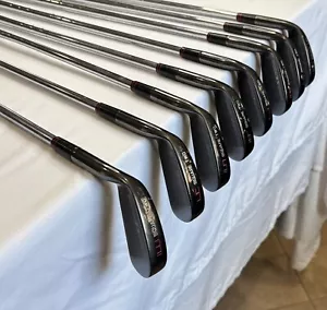 Very Rare- Square Two Black PRO Onyx Mens Iron Set 3-10, Right H, Regular Flex - Picture 1 of 23