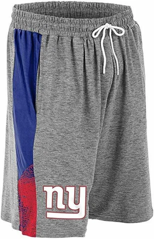 Zubaz NFL Football Mens New York Giants Gray Space Dye Shorts Cover