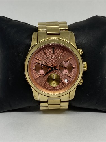 Orologio Michael Kors Runway MK6161 Donna Acciaio Oro Quadrante Analogico VK213