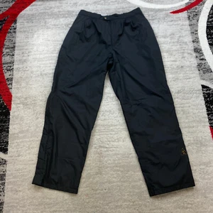 Vintage FootJoy DryJoys Rain Pants Large Black Golfer Packable Waterproof Mens - Picture 1 of 13