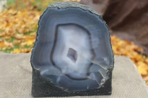 Exquisite Large Very Excellent Quality Natural Agate Amethyst Geode - Picture 1 of 4