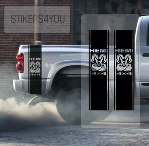 2pcs 1500 Side Stripe body Decals graphics vinyl sticker logo - Picture 1 of 4