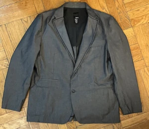 Bar III Suit Jacket Mens Size XL Gray 2 Button Blazer - Picture 1 of 3