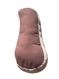 Milk Bar Portable Breastfeeding Pillow Brown Cream Travel with Carry Case - Picture 1 of 9
