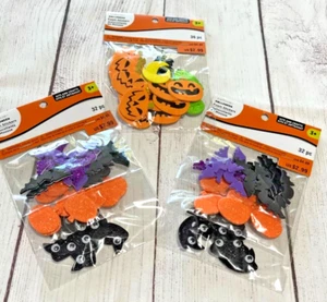 Creatology Halloween Schaumstoff Filz Aufkleber Kürbisse, Geister, Katzen, Fledermäuse 3 Stück - Bild 1 von 5