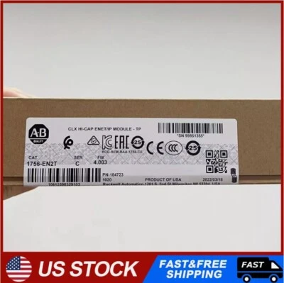 AB 1756-EN2T Ser C ControlLogix EtherNet/IP Module AB 1756EN2T PLC US - Image 1 of 4