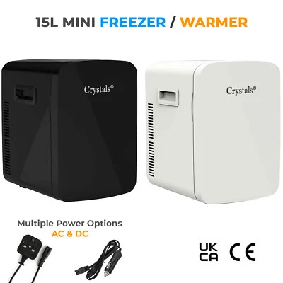 15L Mini Fridge Table Top Electric Cooler & Warmer Portable Ice Box Office Car - Image 1 of 2