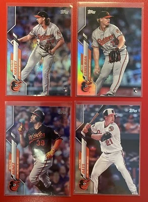 Лот товаров Harvey RC Rainbow Foil Parallel 2020 Topps Orioles Eshelman RC Hays Nunez - Изображение 1 из 4