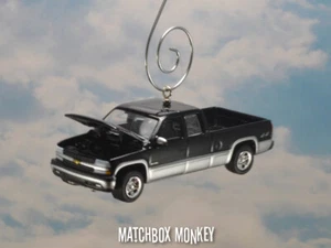 2002 Chevy Silverado 1500 Crew Ext Cab Pickup Truck Christmas Ornament 1/64 NEW! - Picture 1 of 11