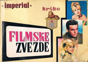 MOVIE STARS - IMPERIAL KRSKO - Vintage 1968 YUGOSLAVIAN STICKER ALBUM - Picture 1 of 12