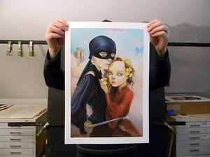 "Princesa novia"" de Leslie Ditto - edición limitada estampado original 14"" x 20" - Imagen 1 de 2