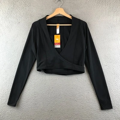 Nuevo Top Lucy Pose Perfect Manga Larga Negro Pequeño Yoga Fitness Capas Foto 1 de 4