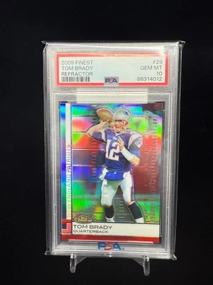 2009 Topps Finest - Tom Brady #29 Refractor PSA 10 - Image 1 of 2