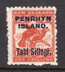 Penrhyn Island 1903 1sh Surcharge - OG MH - Sc# 12  SCV $62.50