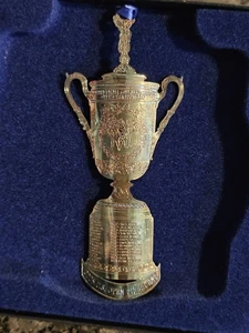 2005 Pinehurst Resort US Open Trophy ornamento scatola originale argento vintage golf NC  - Foto 1 di 8