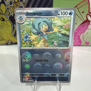 Simipour (patrón Poke Ball) 018/086 Sv: Black Bolt Holo envía Pwe - Imagen 1 de 10