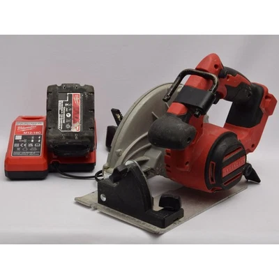 Milwaukee BLCS66 190mm Cordless Circular Saw with Charger & 4.0Ah Battery (U) - Image 1 of 4