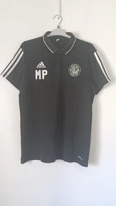 Polo Adidas vintage fútbol retro Enfield Rovers rare collectors camiseta negra - Imagen 1 de 6